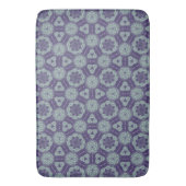 Tapis De Bain Beaux Bleus Abstraits (devant Vertical)