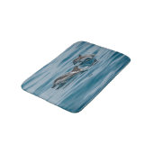 Tapis De Bain Beaux dauphins aquatiques (Angle)