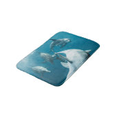Tapis De Bain Beaux dauphins mignons (Angle)