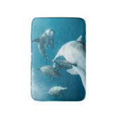 Tapis De Bain Beaux dauphins mignons (Devant (Vertical))