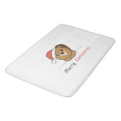 Tapis De Bain Beaver Noël Neige Hiver Animaux Castor (Angle)