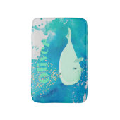 Tapis De Bain Bébé Baleine étincelle Bleu Nautique Nautique Pers (Devant (Vertical))