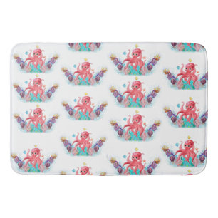 Tapis De Bain Bébé coloré octopus de la mer Mer Mer Mer Mare