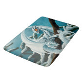 Tapis De Bain Bébé Dragon d'hiver blanc (Angle)