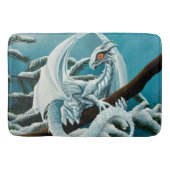 Tapis De Bain Bébé Dragon d'hiver blanc (Devant)