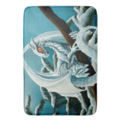 Tapis De Bain Bébé Dragon d'hiver blanc (devant Vertical)