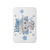 Tapis De Bain Bébé mignon éléphant garçon (Devant (Vertical))