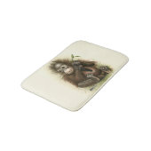 Tapis De Bain Bébé orang-outan avec des feuilles (Angle)