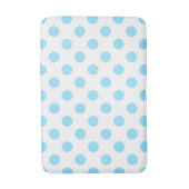 Tapis De Bain Bébé pois bleu et blanc (Devant (Vertical))