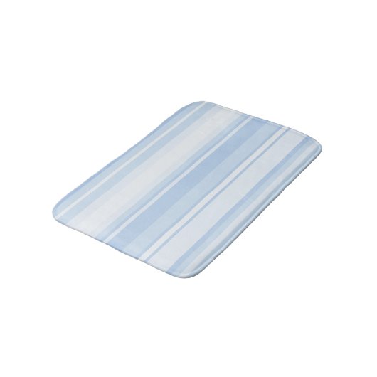 Tapis De Bain Bébé rayures bleues (Angle)