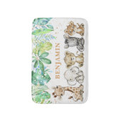 Tapis De Bain Bébé Safari Animaux Bain Mat (Devant (Vertical))