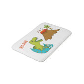 Tapis De Bain Bébé T-Rex avec des Volcan-Enfants (Angle)