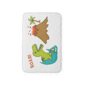 Tapis De Bain Bébé T-Rex avec des Volcan-Enfants (Devant (Vertical))