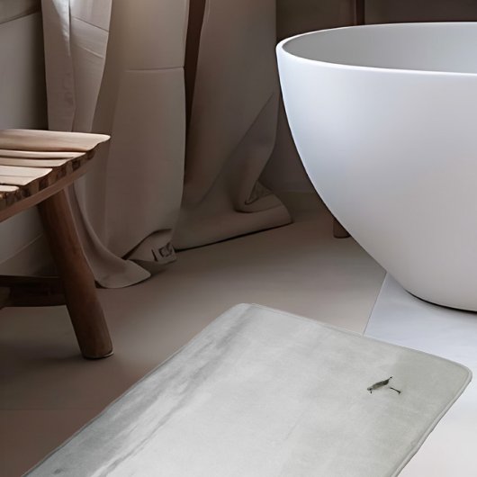 Tapis De Bain Bécasseau côtier sur la plage