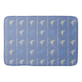 Tapis De Bain Bécasseaux à longues pattes Bleu Gris (Devant)