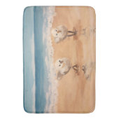 Tapis De Bain Bécasseaux de sable près de la mer (devant Vertical)