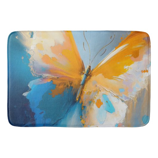 Tapis De Bain Becoming Light – Abstract Butterfly In Motion (Devant)