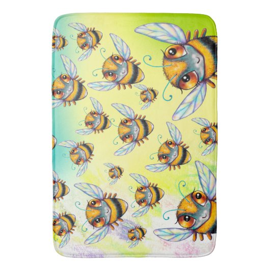 Tapis De Bain Bee Busy Bath Mat (devant Vertical)