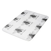 Tapis De Bain Bee Worker Honey Black Bumblebee (Angle)