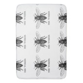 Tapis De Bain Bee Worker Honey Black Bumblebee (devant Vertical)