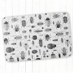 Tapis De Bain Beetle noir et blanc