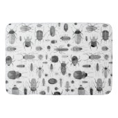 Tapis De Bain Beetle noir et blanc (Devant)