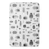 Tapis De Bain Beetle noir et blanc (devant Vertical)