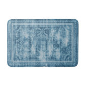 Tapis De Bain Beige & Burgundy Floral Motive Geometric Design (Devant)