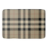 Tapis De Bain Beige classique + Plaid noir (Devant)