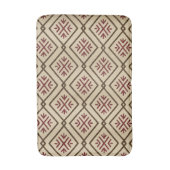Tapis de bain beige et bordeaux (Devant (Vertical))