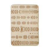 Tapis de bain beige et brun terre (Devant (Vertical))