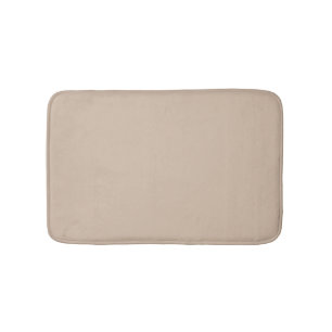 Tapis De Bain Beige minimaliste teint neutre uni élégant