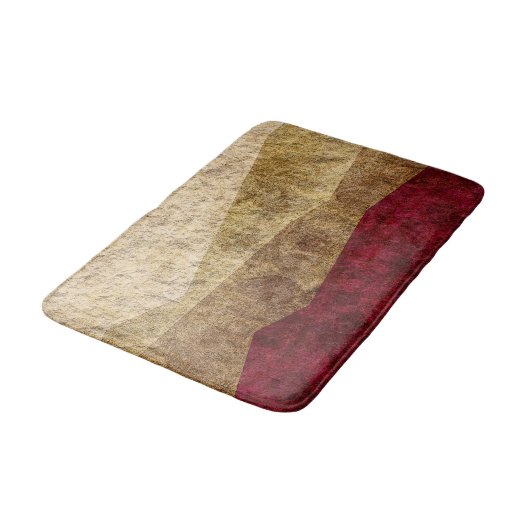 Tapis De Bain Beige, Tan, Brown, Maroon Graphisme (Angle)