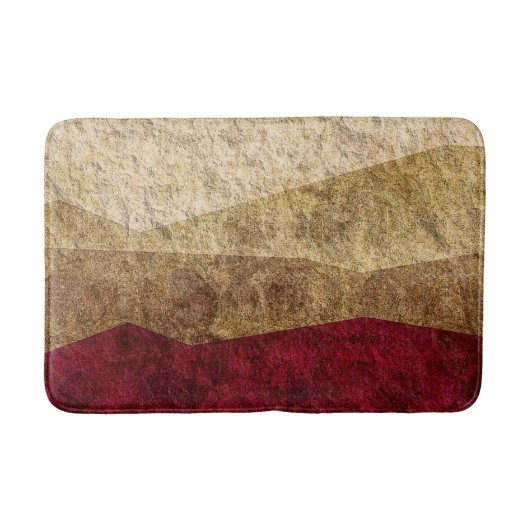 Tapis De Bain Beige, Tan, Brown, Maroon Graphisme (Devant)