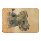 Tapis De Bain Bel éléphant africain de bébé (Devant)