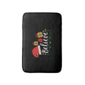 Tapis De Bain Believe - Christmas Believe, Santa Hat, Santa Hat, (Devant (Vertical))