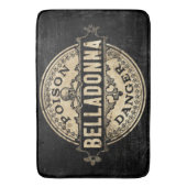 Tapis De Bain Belladonna Vintage Style Poison Étiquette (devant Vertical)