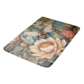 Tapis De Bain Belle Abeille De Jardin Avec Fleurs Protea (Angle)
