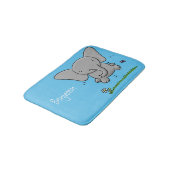 Tapis De Bain Belle adorable dessin d'éléphant bébé (Angle)