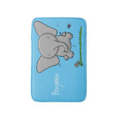 Tapis De Bain Belle adorable dessin d'éléphant bébé (Devant (Vertical))
