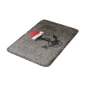 Tapis De Bain belle ANCRE nautique élégante avec SANTA HAT | (Angle)