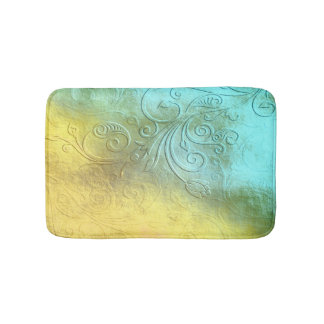 Tapis De Bain Belle Aqua et Mat Bain Jaune