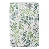 Tapis De Bain Belle aquarelle Botanique Feuille Motif  (devant Vertical)