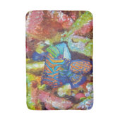 Tapis De Bain Belle aquarelle Mandarinfish Design (Devant (Vertical))
