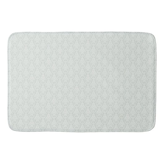 Tapis De Bain Belle damas beige vert doux et doux (Devant)