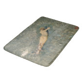 Tapis De Bain Belle femme bronzage sur la plage (Angle)