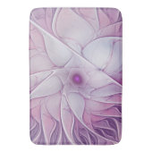 Tapis De Bain Belle Fleur rose moderne Fractal Art Abstrait (devant Vertical)