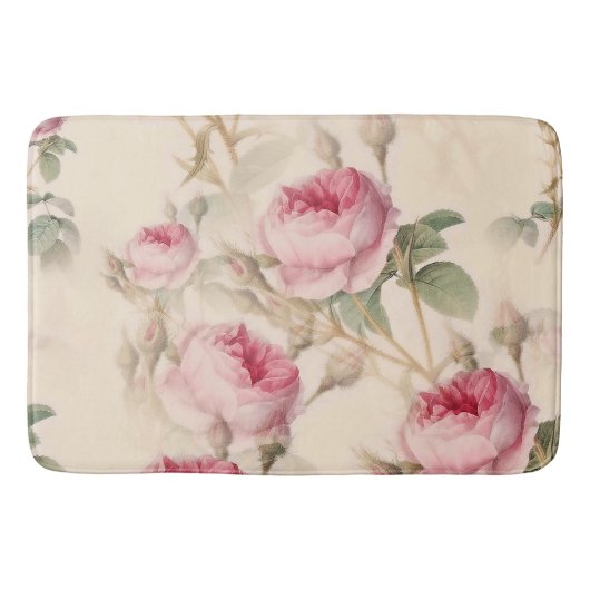Tapis De Bain Belle florale Vintage (Devant)
