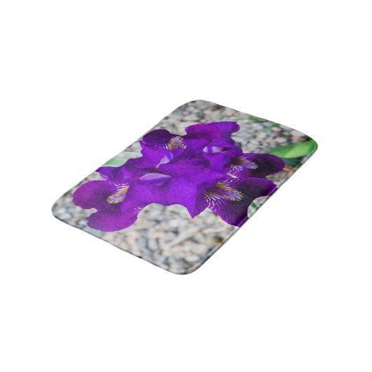 Tapis De Bain Belle iris violet (Angle)