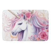 Tapis De Bain Belle licorne florale (Devant)